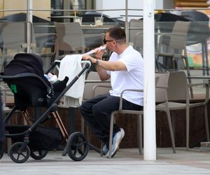 Marcin Hakiel z Dominiką i synkiem Romeo w Sopocie