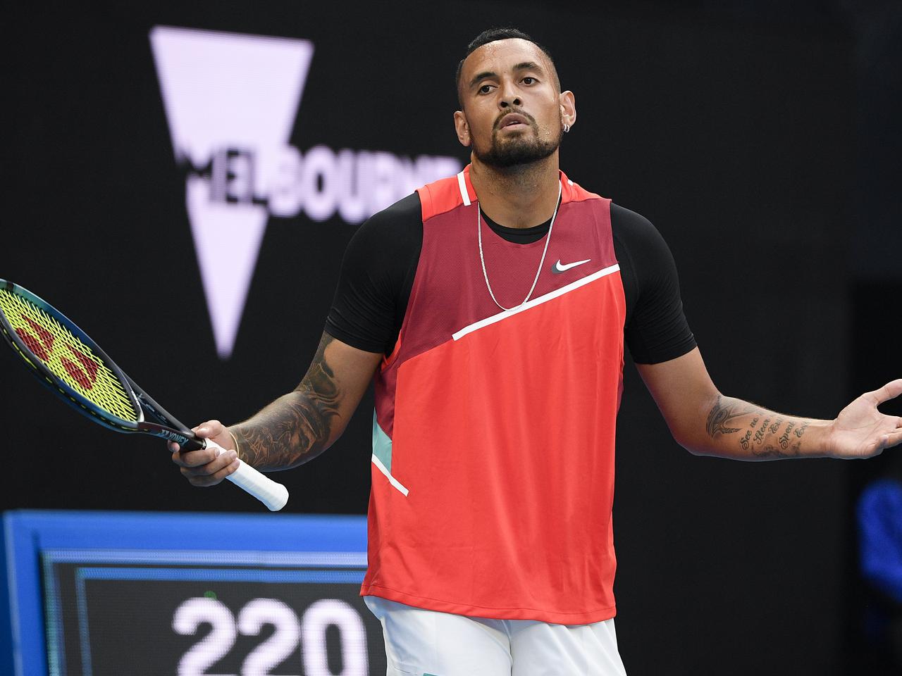 Nick Kyrgios nie mógł powstrzymać nerwów podczas finału. Australijczyk nie poradził sobie w tej sytuacji 