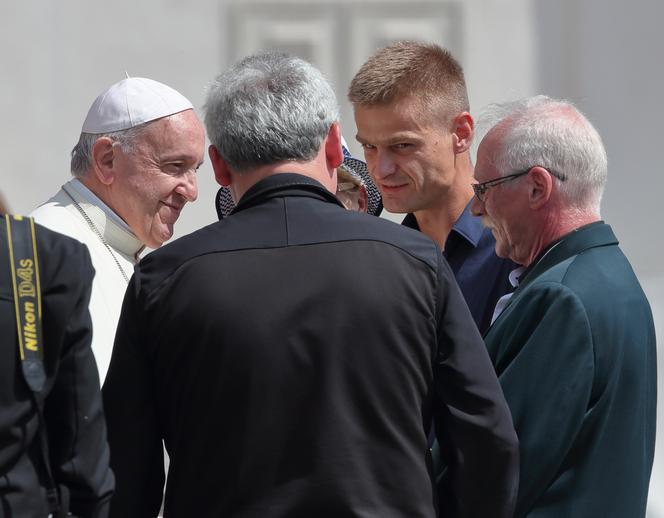 Tomasz Komenda spotkał się z papieżem Franciszkiem