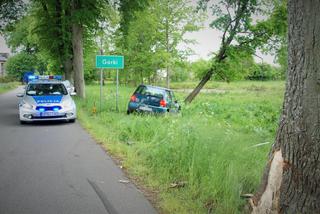 Po uderzeniu w drzewo uciekł razem z pasażerem