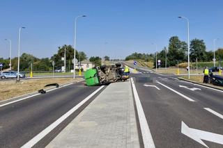 Tragedia na obwodnicy Nałęczowa w woj. lubelskim. Nie żyje 74-latek. Do szpitala trafiło pięć osób