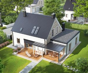 Tradycyjna architektura z nowoczesnymi dodatkami