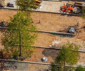 Plac Centralny w Warszawie pod koniec budowy