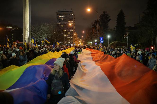 Manifestacja solidarnościowa z Ukrainą