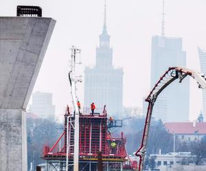 Warszawa. Powstaje nowy most nad Wisłą. Zakończył się kolejny etap budowy!