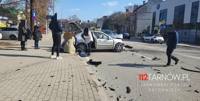 Wypadek w centrum Tarnowa