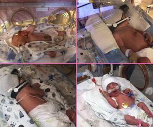 Czworaczki z Poznania wyszły ze szpitala. Na cztery siostry czekał 2-letni braciszek 