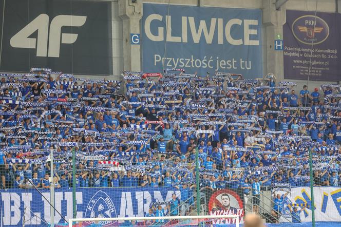 Kibice na meczu Piast Gliwice - Ruch Chorzów