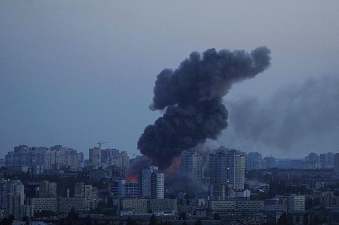 Wojna w Ukrainie. Bombardowanie Kijowa
