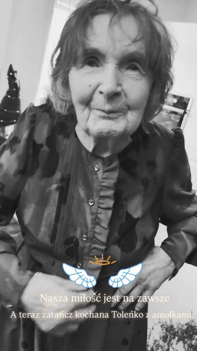 Herbuś pięknie pożegnała babcię