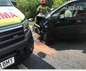  Czołowe zderzenie w Wawrze