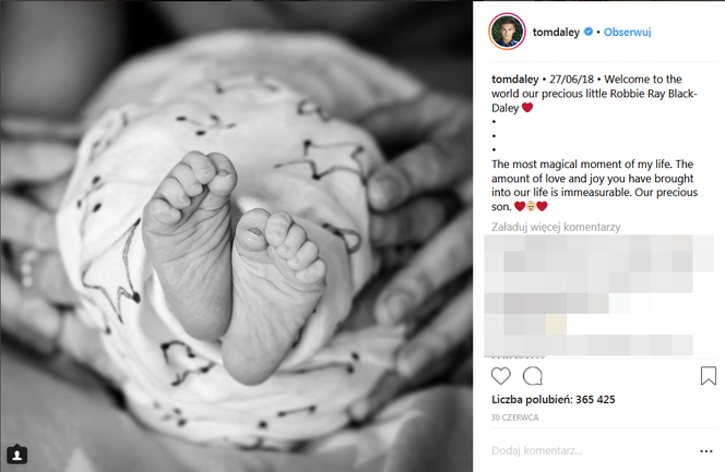 TOM DALEY I DUSTIN LANCE ZOSTALI RODZICAMI