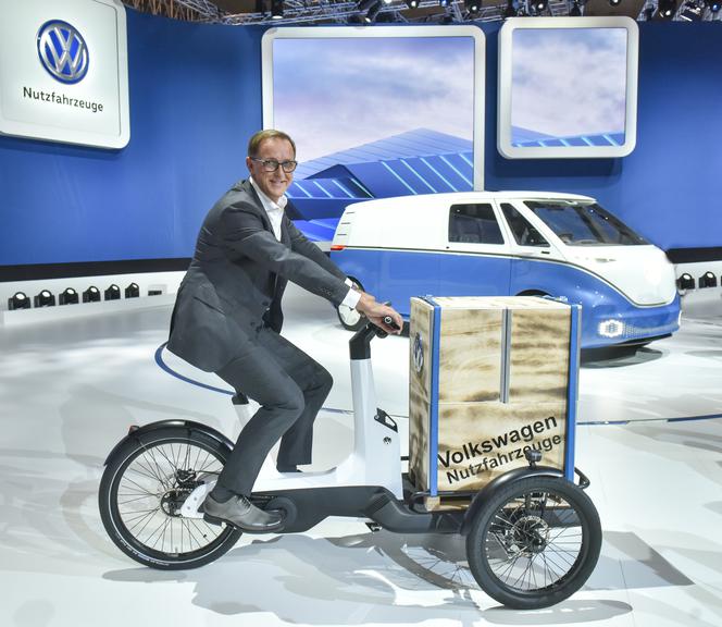 Elektryczny dostawczy rower Volkswagena - Cargo e-Bike
