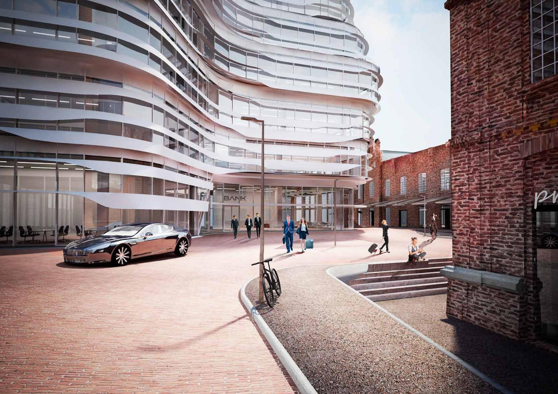 Chmura nad fabryką – koncepcja rozbudowy Monopolu Wódczanego w Łodzi studia MAKAA group