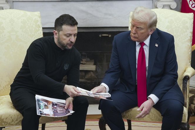 Wołodymyr Zełenski i Donald Trump. Spotkanie w Waszyngtonie 