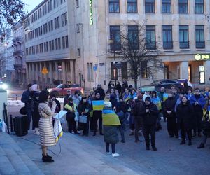 Manifestacja w trzecią rocznicę wybuchu wojny w Ukrainie