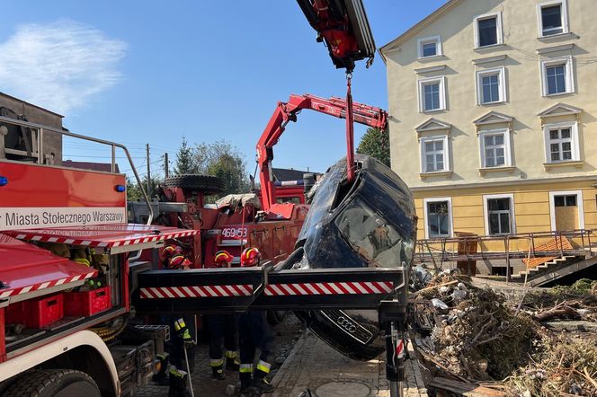 Strażacy z Warszawy w akcji w Lądku-Zdroju