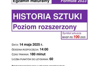 Matura 2025 historia sztuki - odpowiedzi do arkusza CKE 14.05.2025 - Formuła 2023
