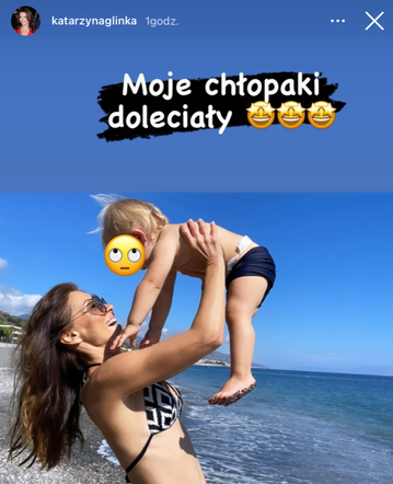 Aktorka doczekała się przylotu synka