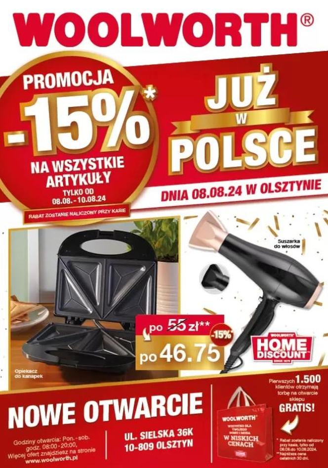   Pierwszy Woolworth już otwarty w Olsztynie. Darmowe torby, ogromna promocja na wszystkie produkty