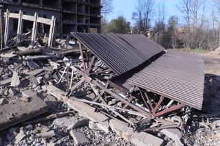 Wyburzanie Szkieletora w Sosnowcu