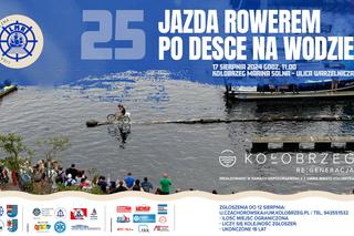Jubileuszowe zawody w jeździe rowerem po desce na wodzie w Kołobrzegu