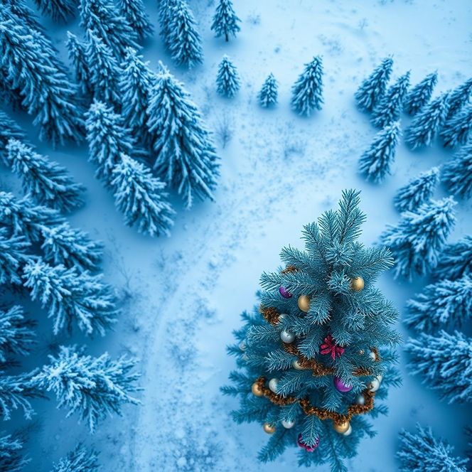 Kartki na święta Bożego Narodzenia z choinką