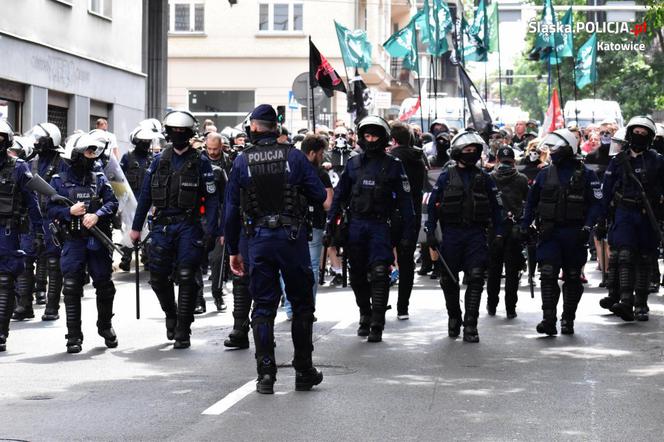 Katowice: Policjanci wśród nacjonalistów. Tajemnicza akcja służb na marszu! 