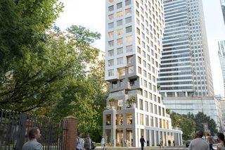 Wieżowiec niczym z Jengi - Twarda 7, Warszawa