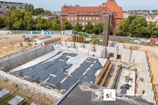 Postępy na budowie Szczecińskiego Domu Sportu