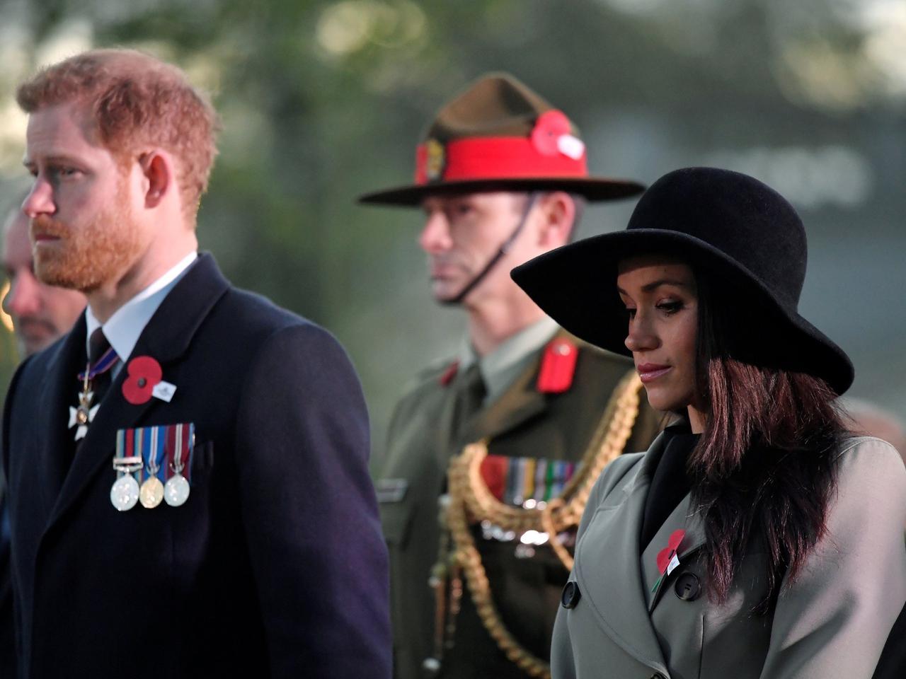 Meghan Markle i książę Harry na mszy