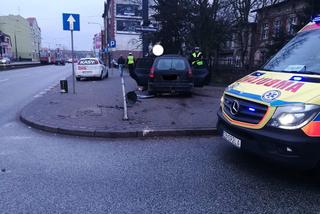 Wypadek na Jagiellońskiej w Bydgoszczy. Kobieta trafiła do szpitala 