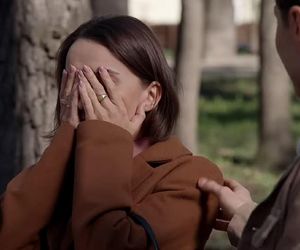 Pierwsza miłość odc. 4020. Krystian (Patryk Pniewski), Melka (Ewa Jakubowicz)