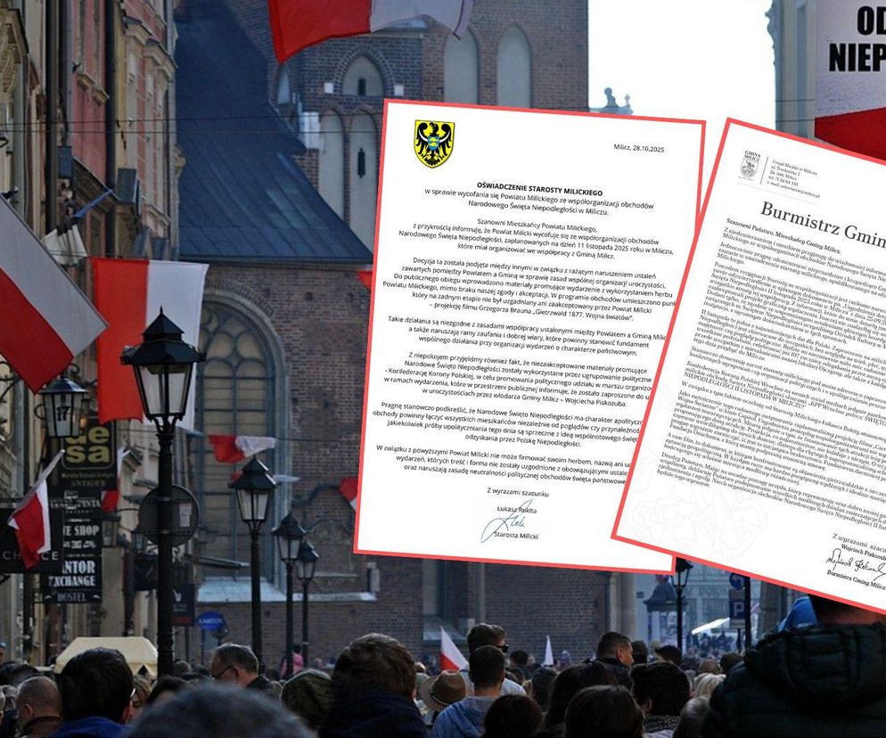 Awantura o 11 listopada w Miliczu. Poszło o Grzegorza Brauna i jego film