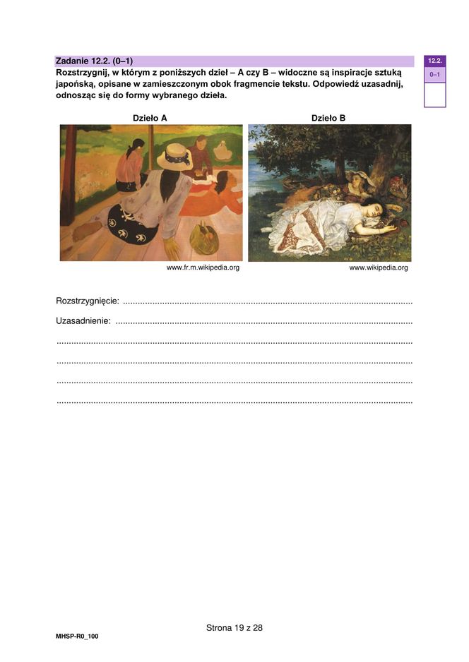 Matura 2025 historia sztuki - arkusz CKE 14.05.2025 - Formuła 2023