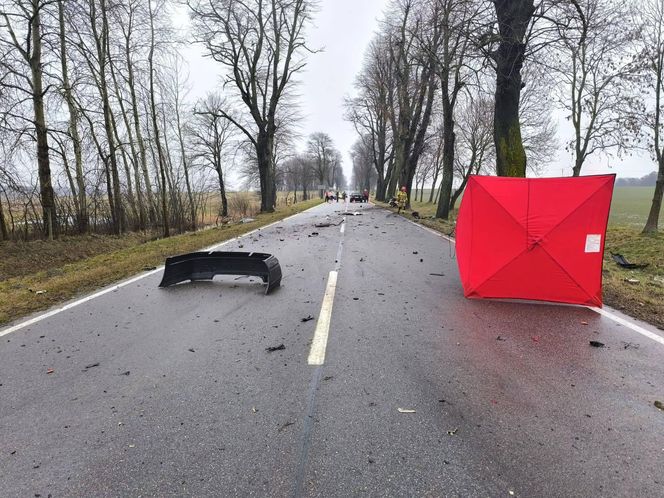 Z impetem wjechał w drzewo! Siła uderzenia rozerwała samochód