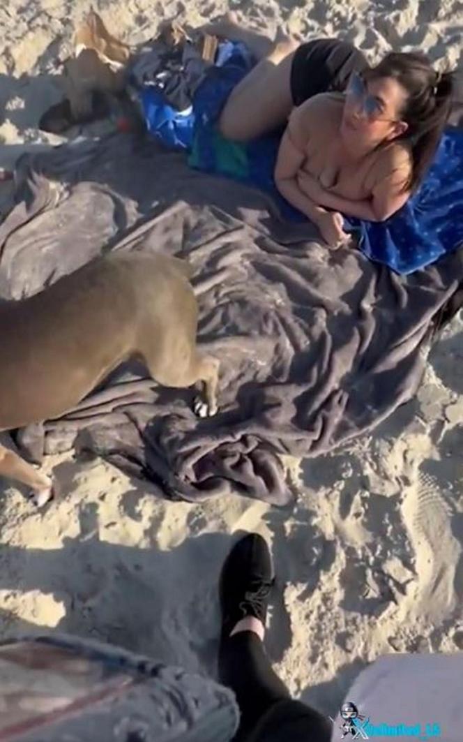 Żona złapała męża z kochanką na plaży! Wszystko się nagrało