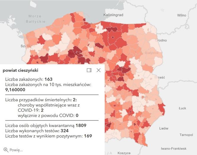 Koronawirus w województwie śląskim. Tak wygląda sytuacja w poszczególnych powiatach [RAPORT, 19 MARCA]