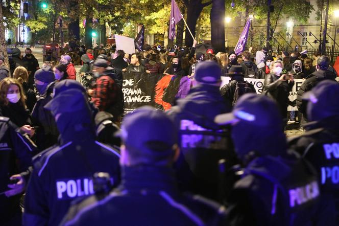 Protest kobiet w Warszawie