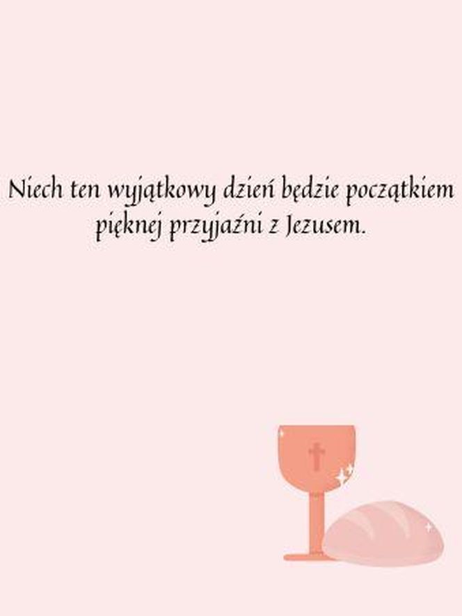 Dedykacja na komunię do książki