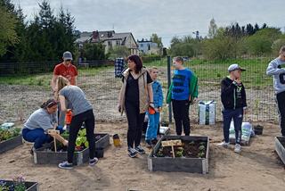 W czynie społecznym odpicowali ogród przy nowej szkole w Iławie!