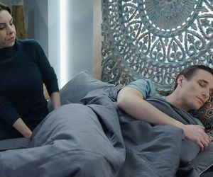 M jak miłość. Olek (Maurycy Popiel), Aneta (Ilona Janyst)