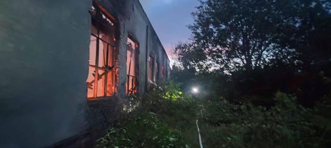 Pożar pustostanu (23.08.2025)