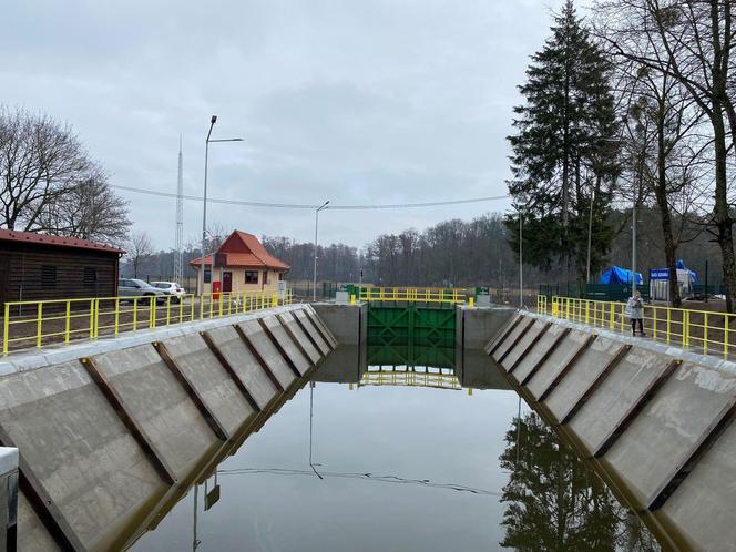 Śluza Guzianka otwarta po remoncie