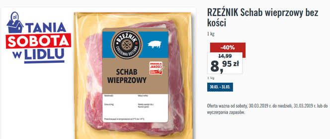 Lidl - oferta mięs 