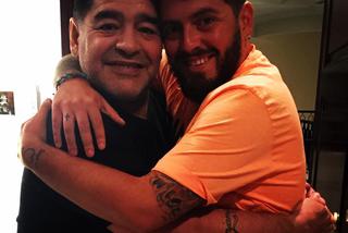 Diego Maradona Junior z ojcem