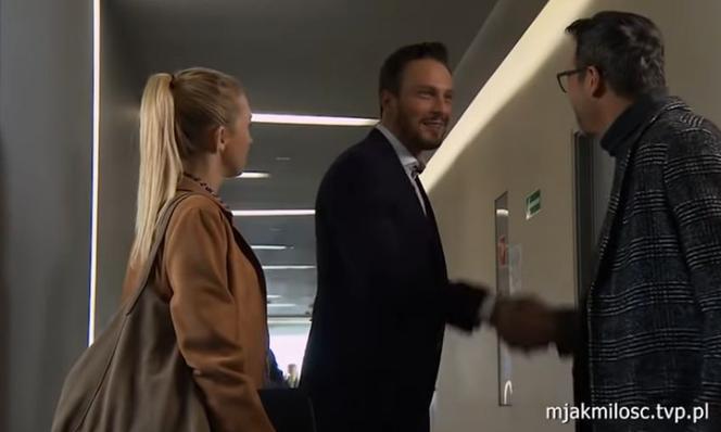 M jak miłość, Joasia (Barbara Kurdej-Szatan), Michał (Paweł Deląg), Leszek Krajewski (Sławomir Uniatowski)