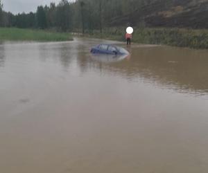 Sytuacja powodziowa na drogach województwa śląskiego.