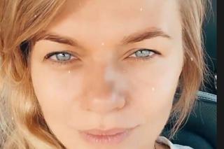 Emilia Komarnicka-Klynstra na Instagramie w drodze na plan Na dobre i na złe