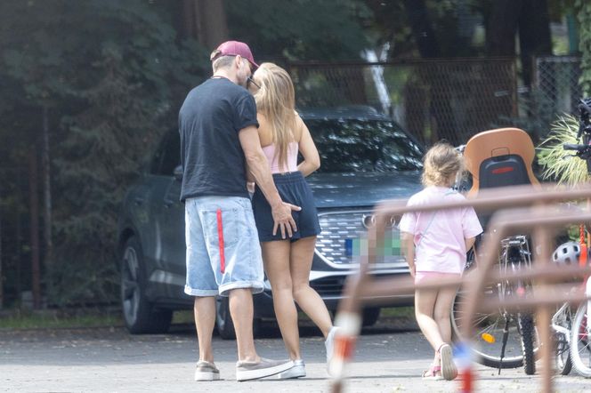 Agnieszka Kaczorowska i Marcin Rogacewicz wybrali się na rowery 